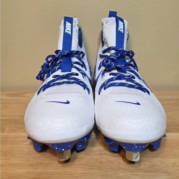 Nike Alpha Huarache NXT Baseball Cleats Blue White DJ6517-105 Men's Size 8.5 - Picture 2 of 7
